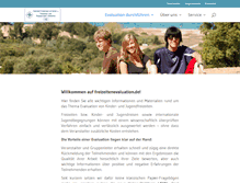 Tablet Screenshot of freizeitenevaluation.de
